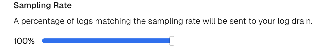 Select Sampling Rate