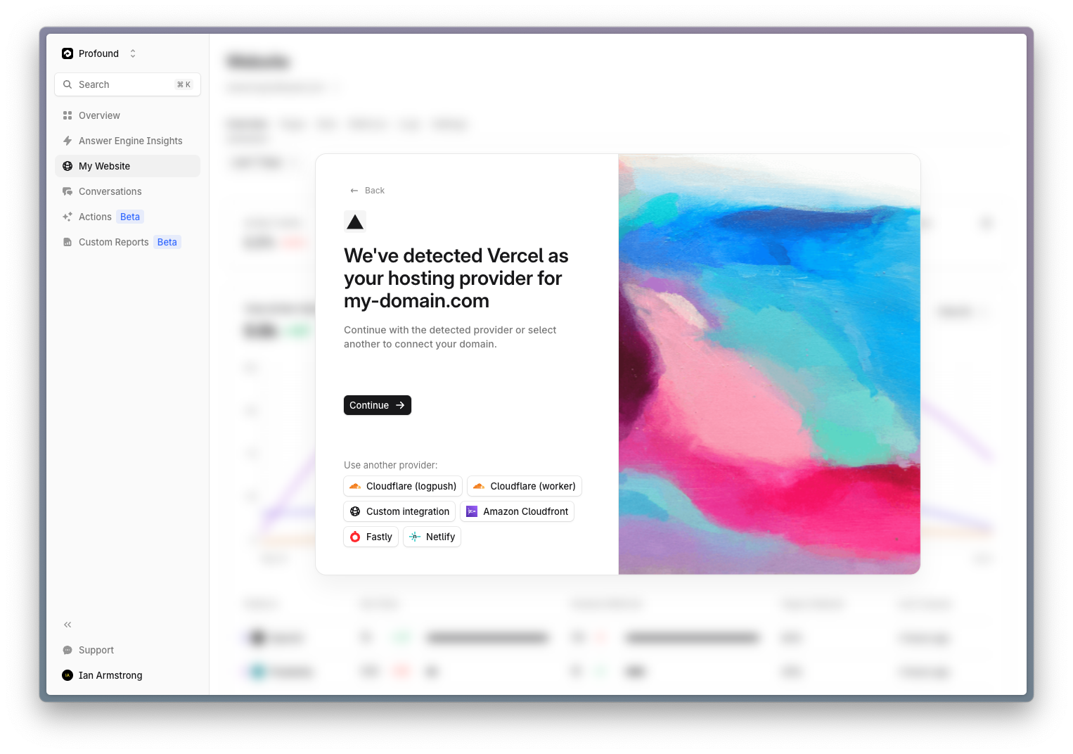 Detect Vercel Domain