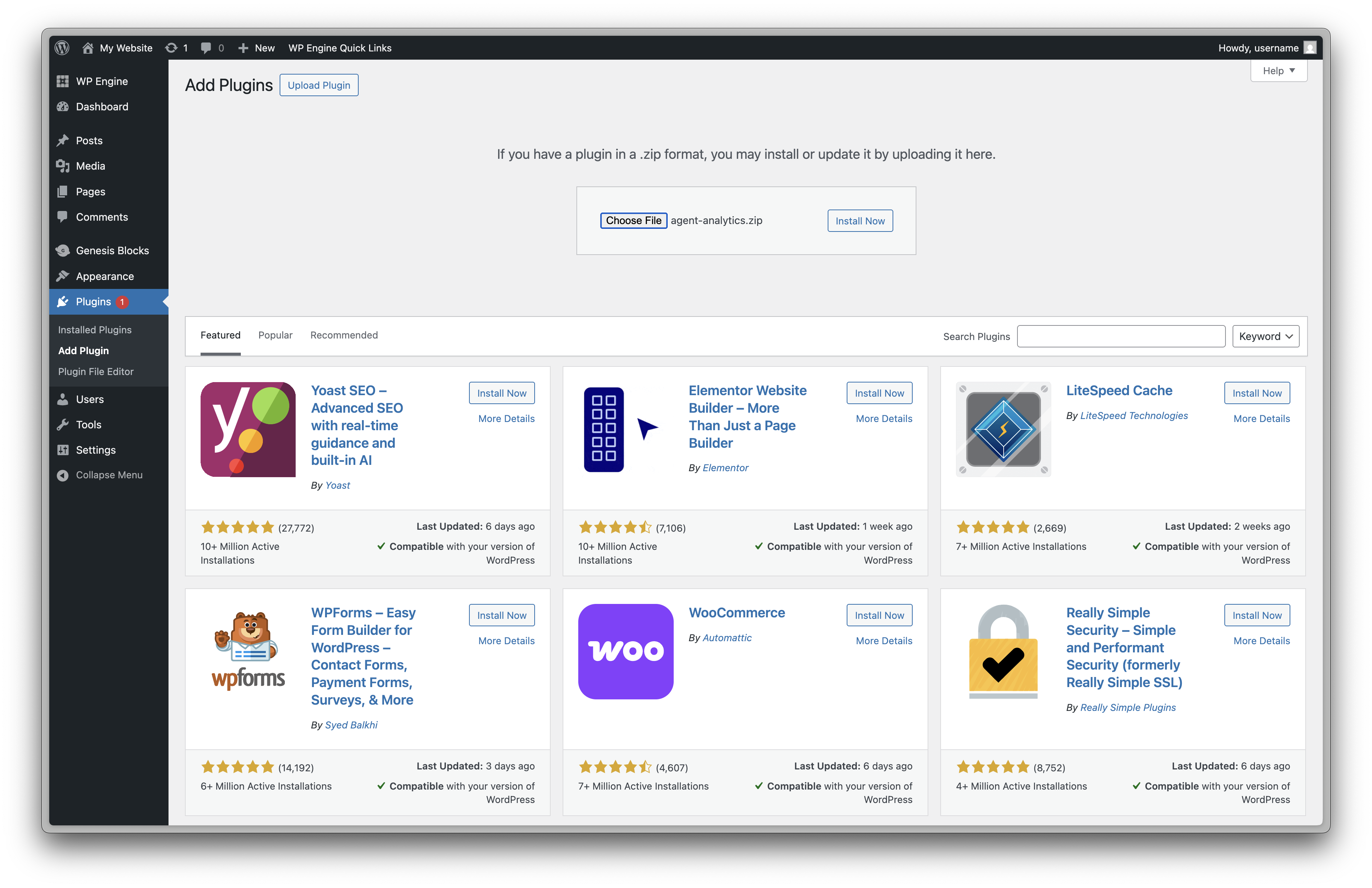 WordPress Plugins Navigation