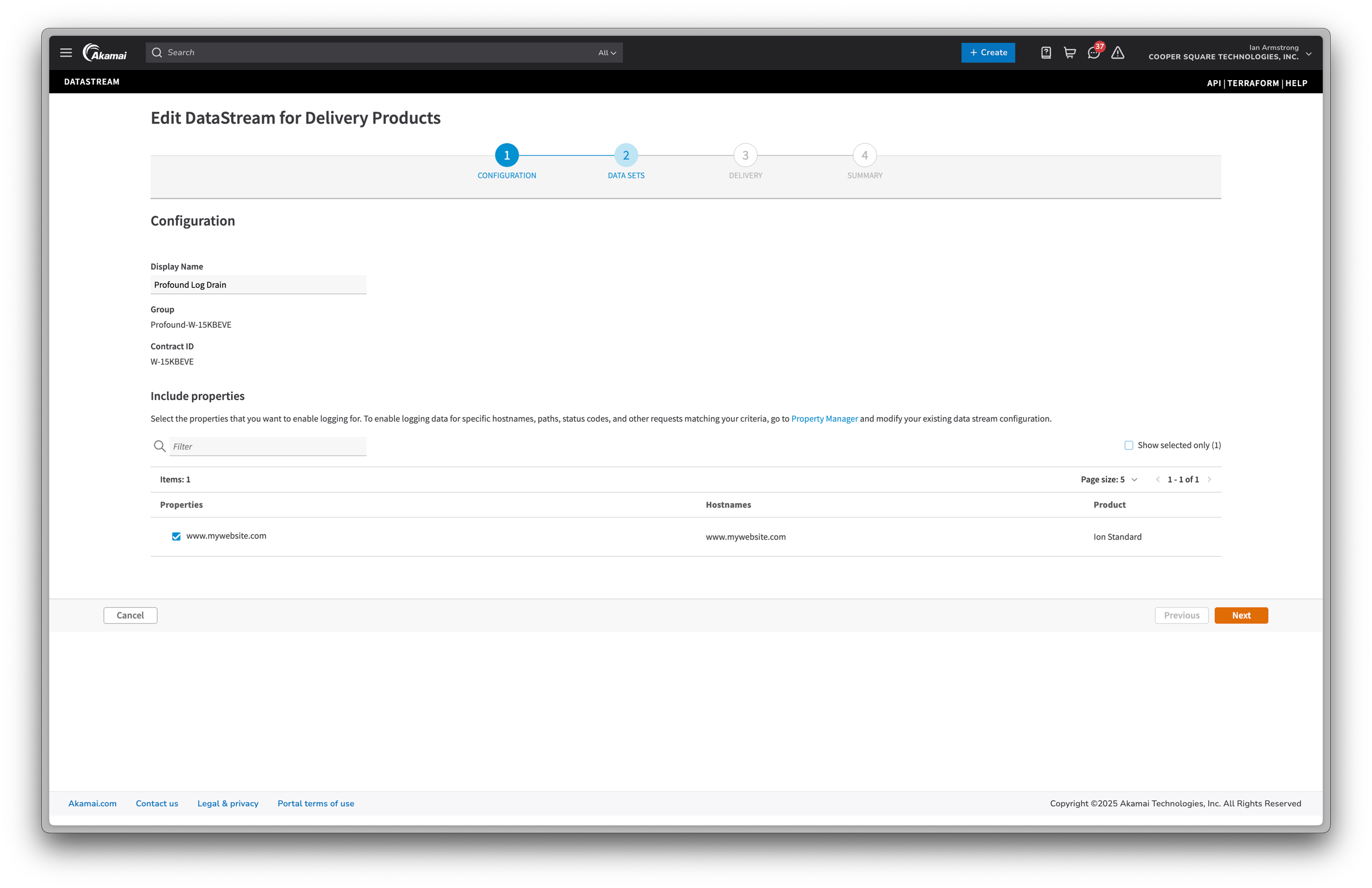 Profound Analytics Akamai Datastream2 Integration - Profound