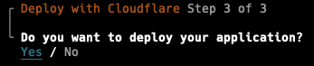 Cloudflare Worker Step 3 - Deploy Application