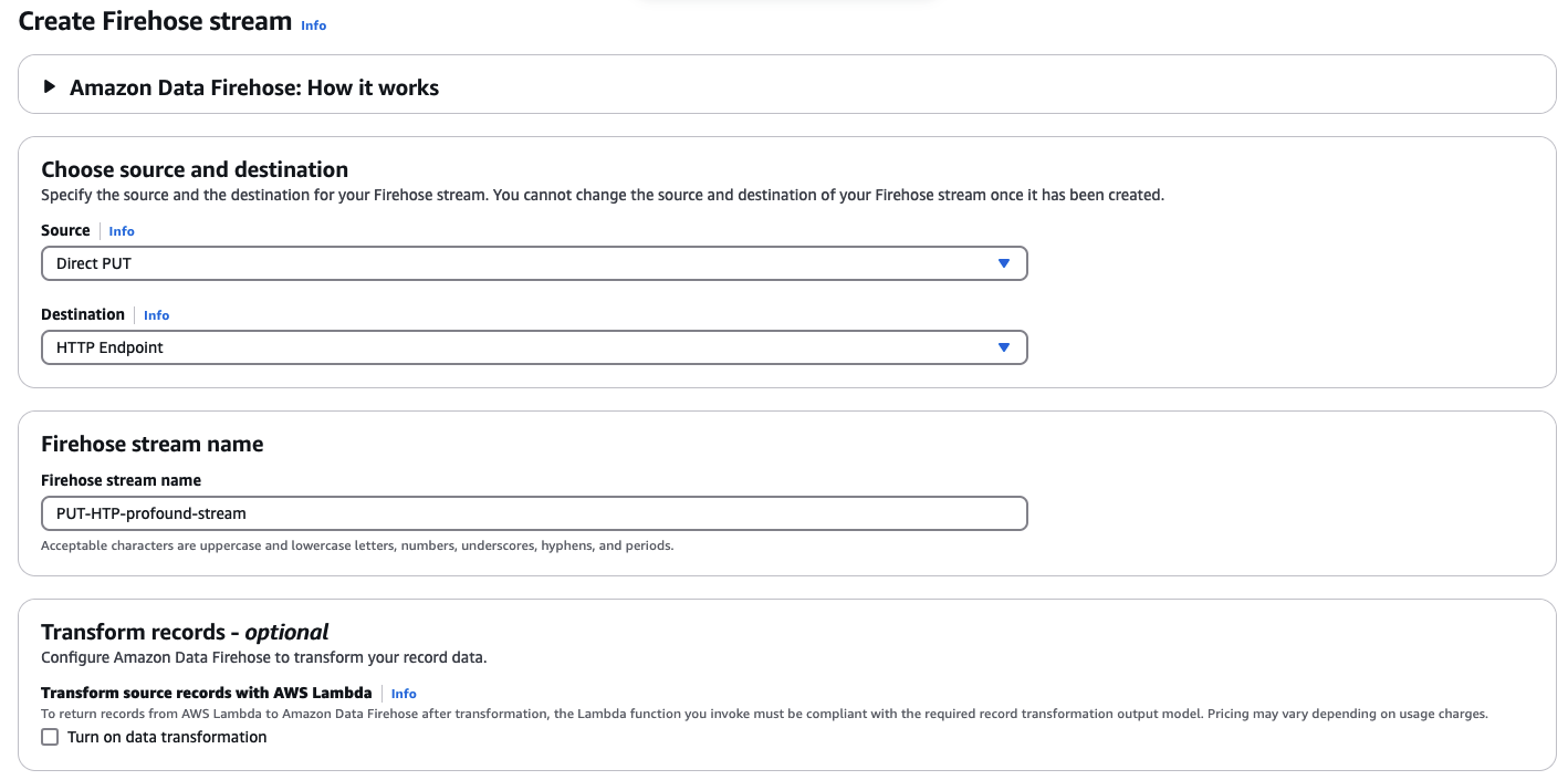 Firehose HTTP Destination