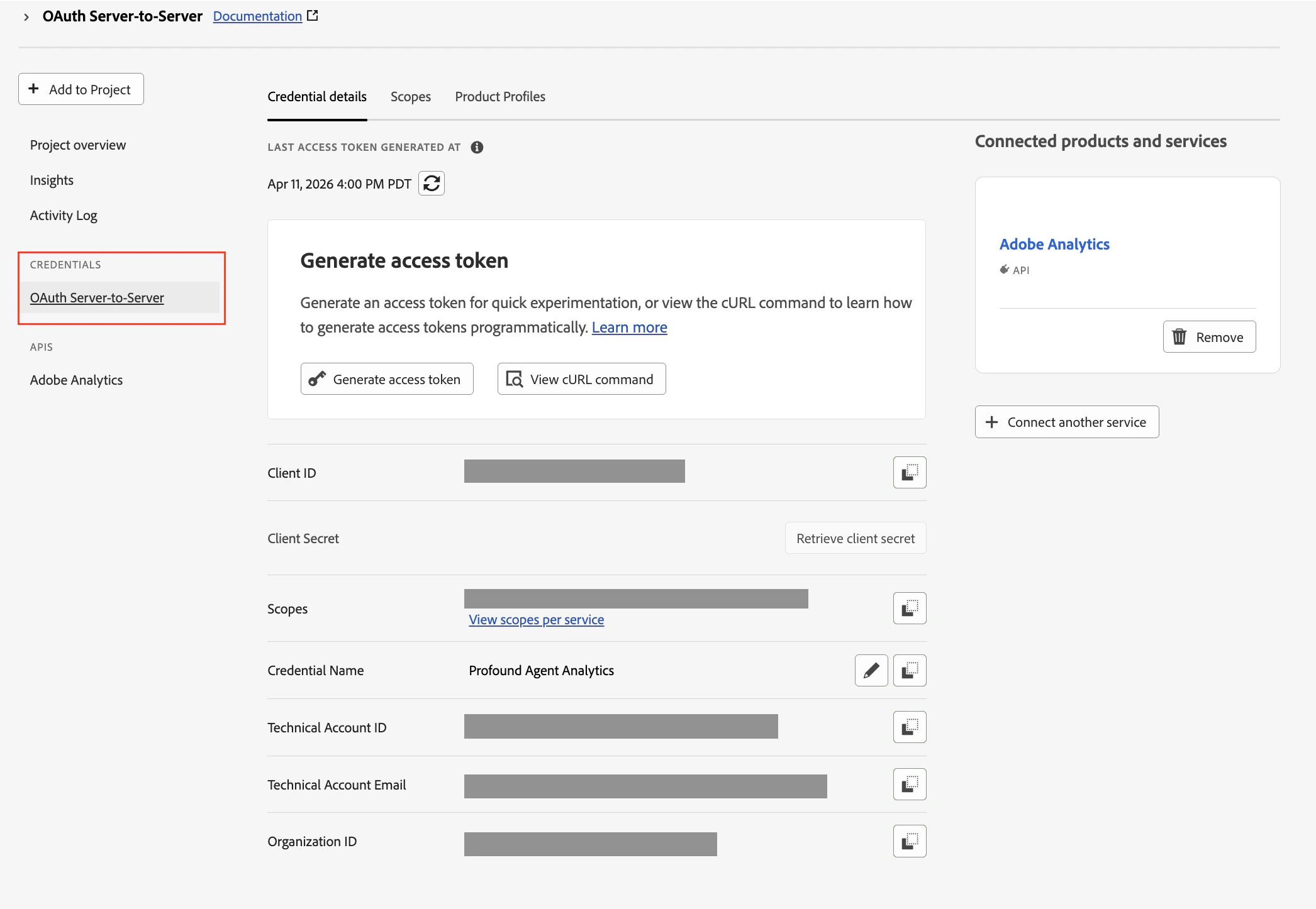 OAuth Credentials
