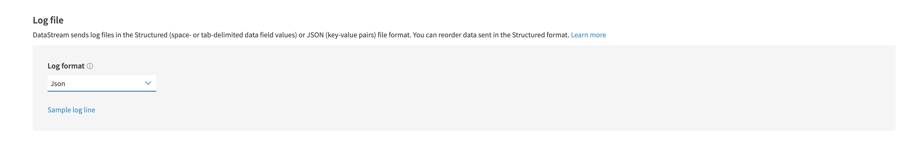 log format