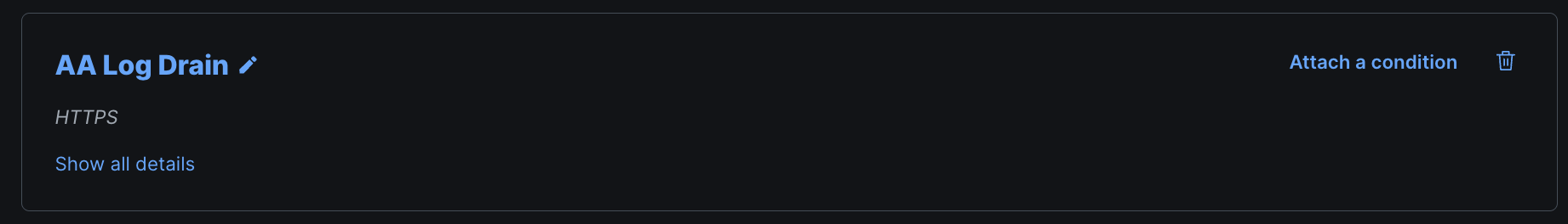 Attach a condition 2