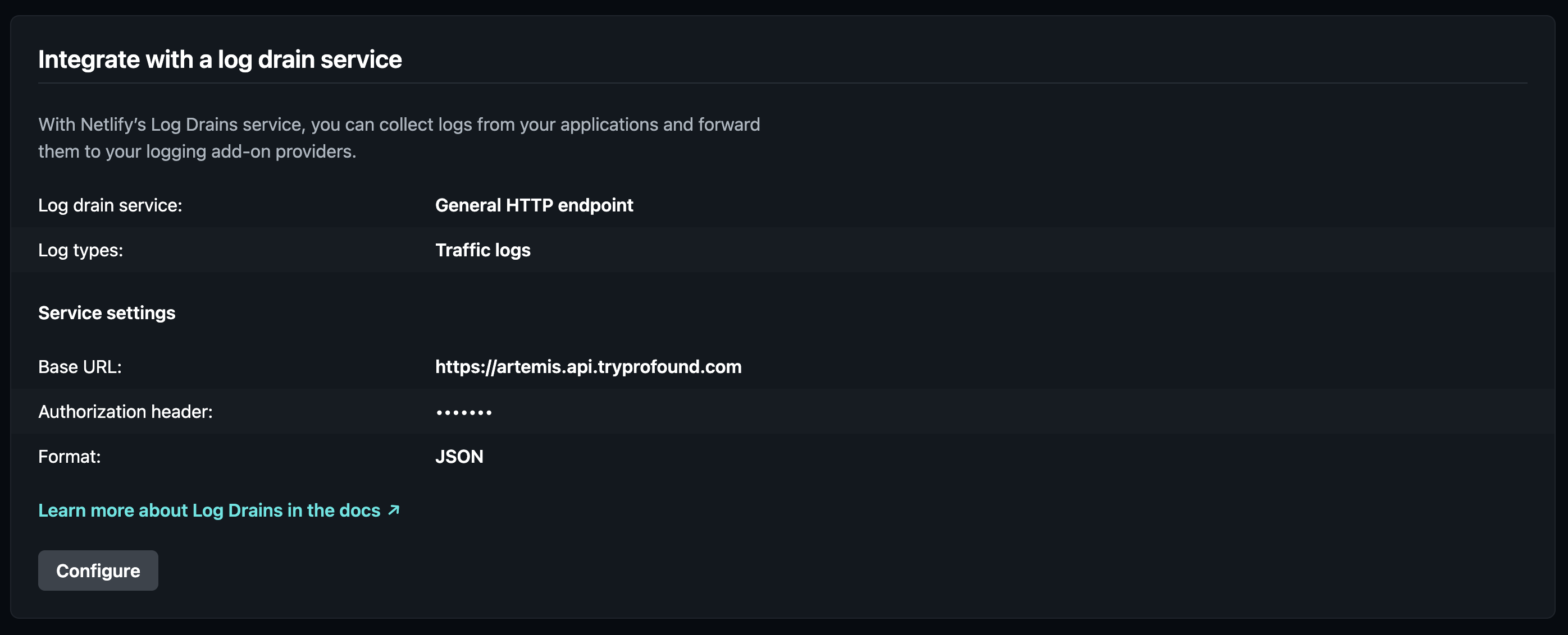 Configuration Complete