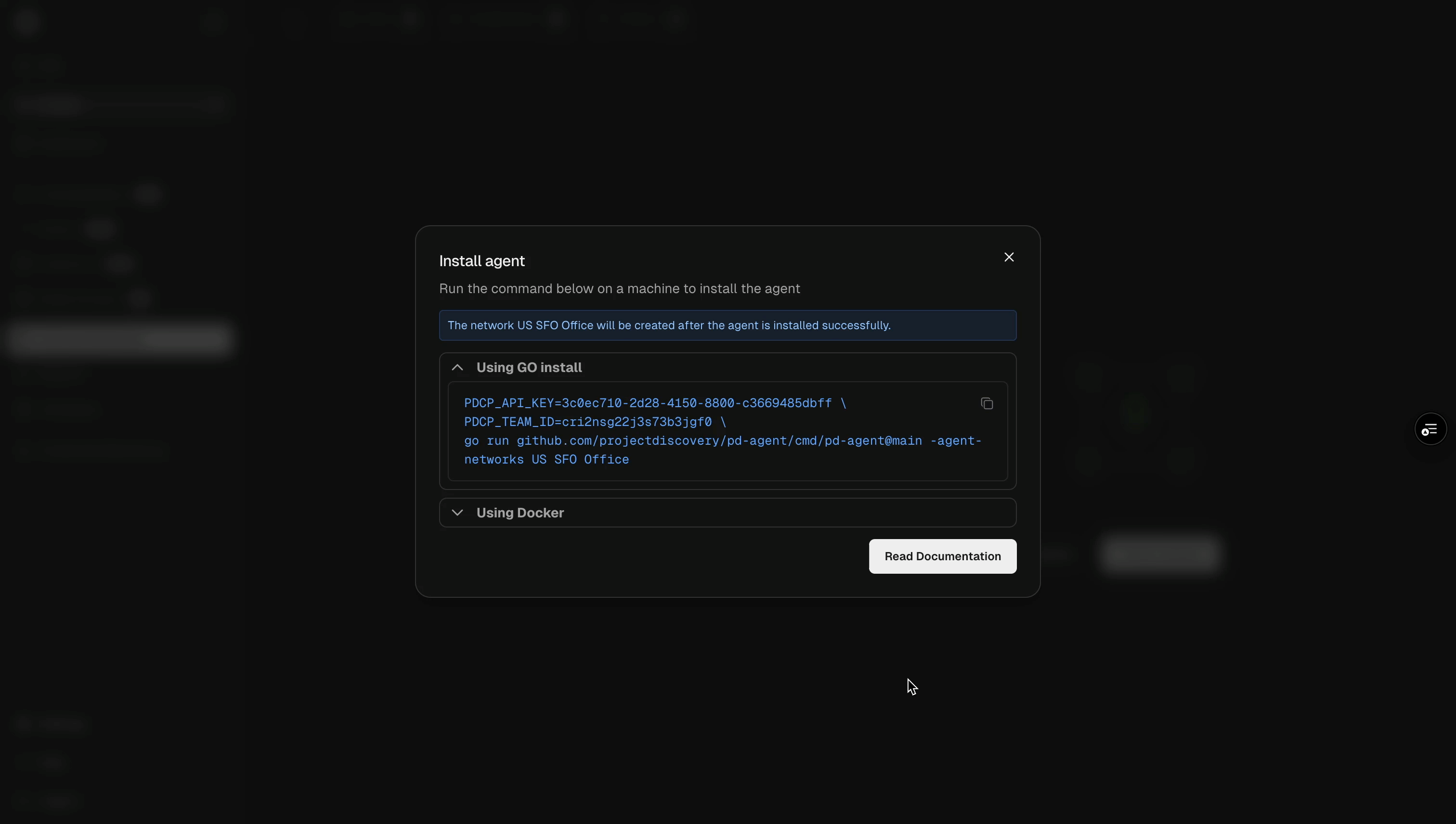 Complete pd-agent Setup: Create Network, Install Agent, and Verify Connection