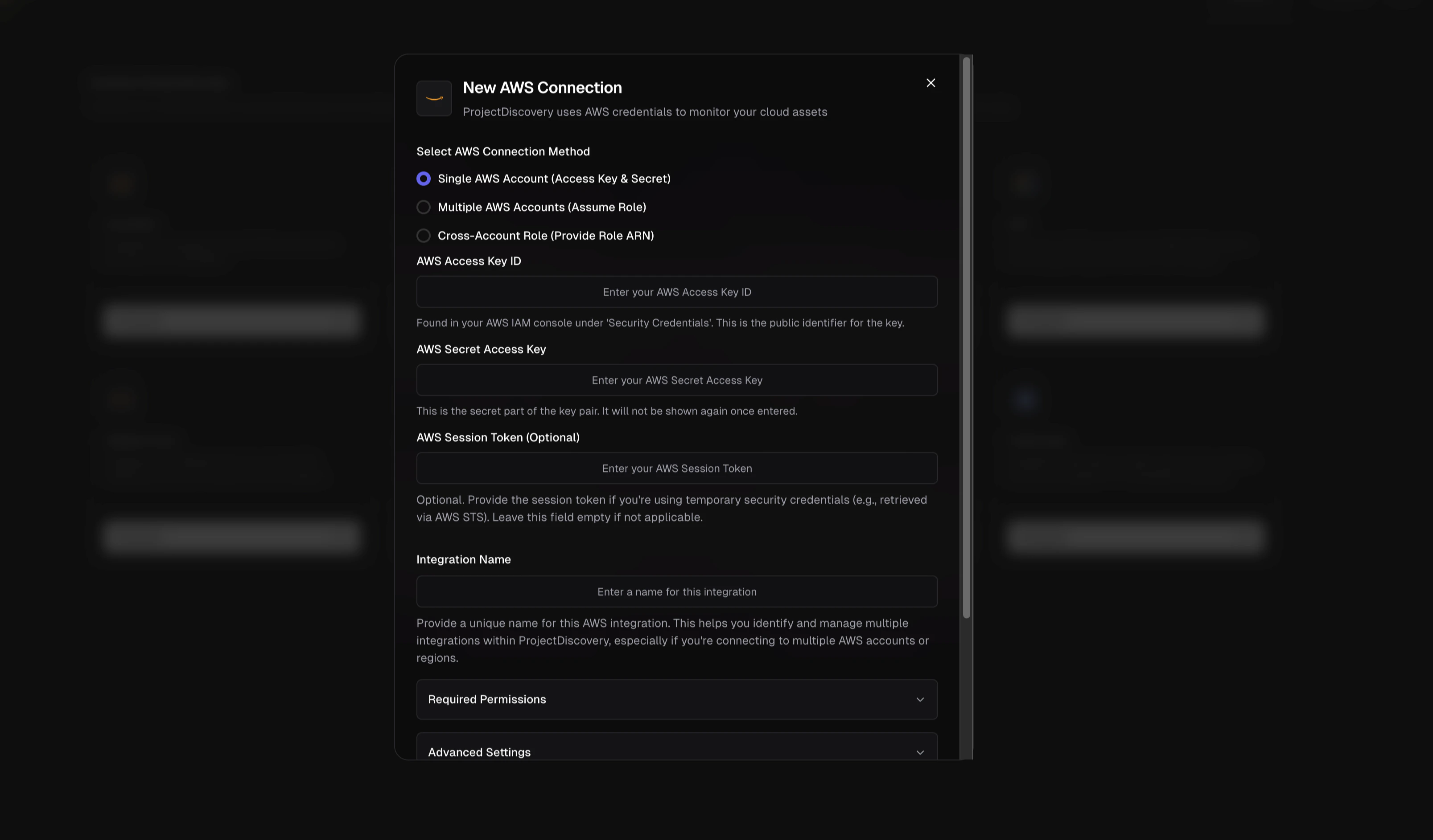 AWS Integration Interface