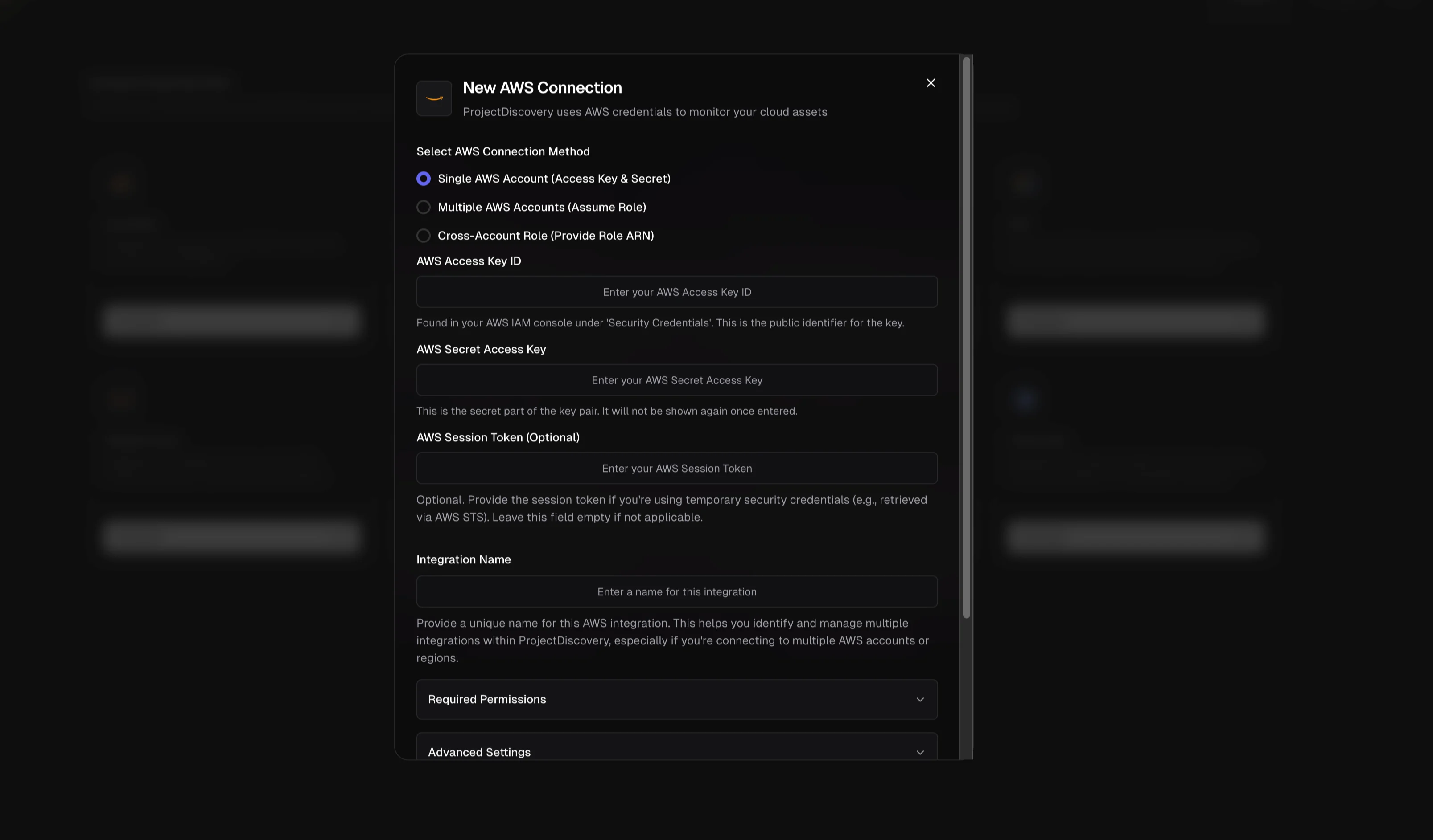 AWS Integration Interface