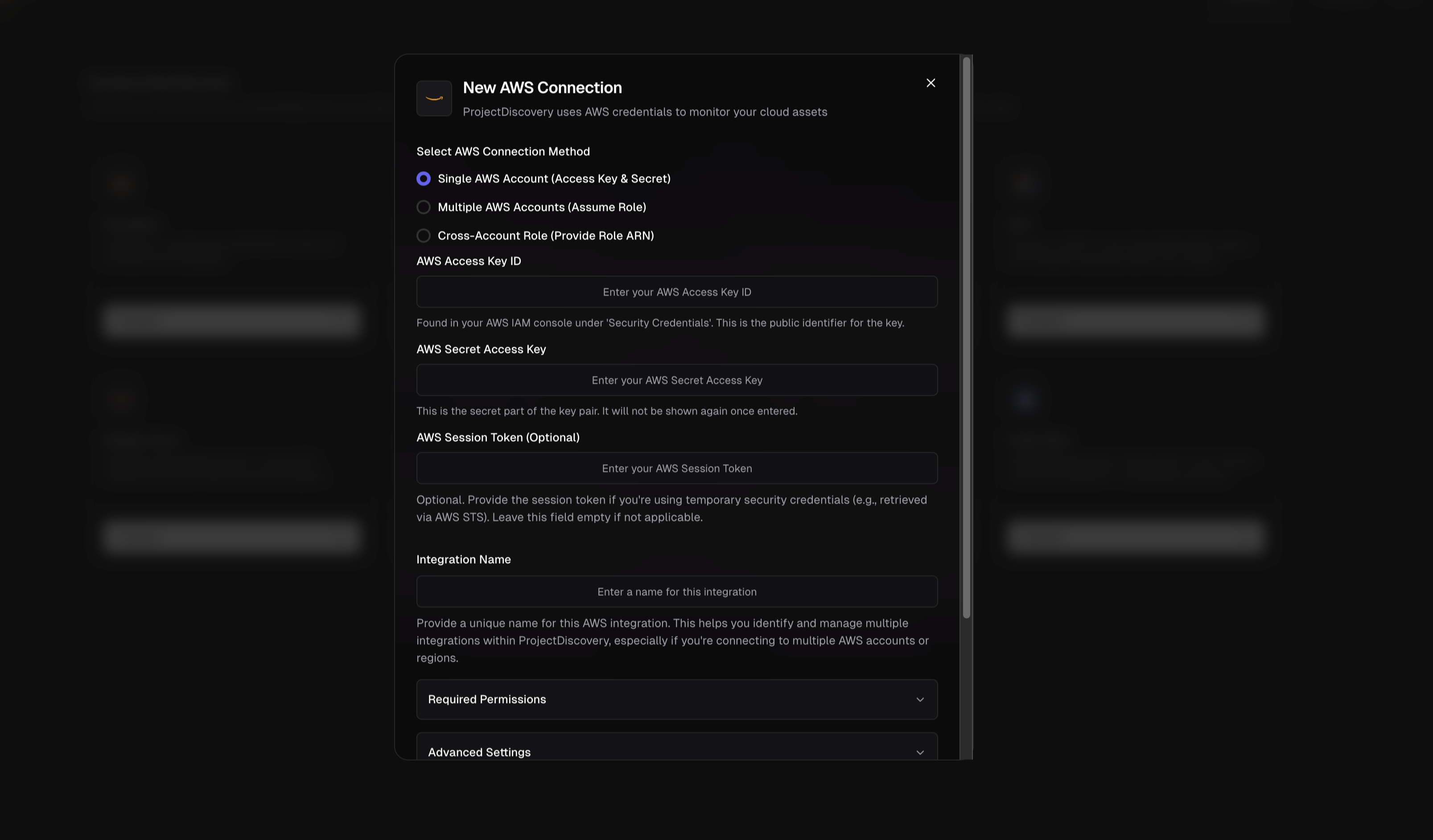 AWS Integration Interface
