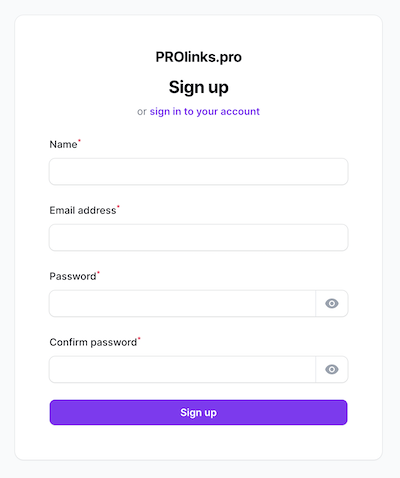 SignUp Form