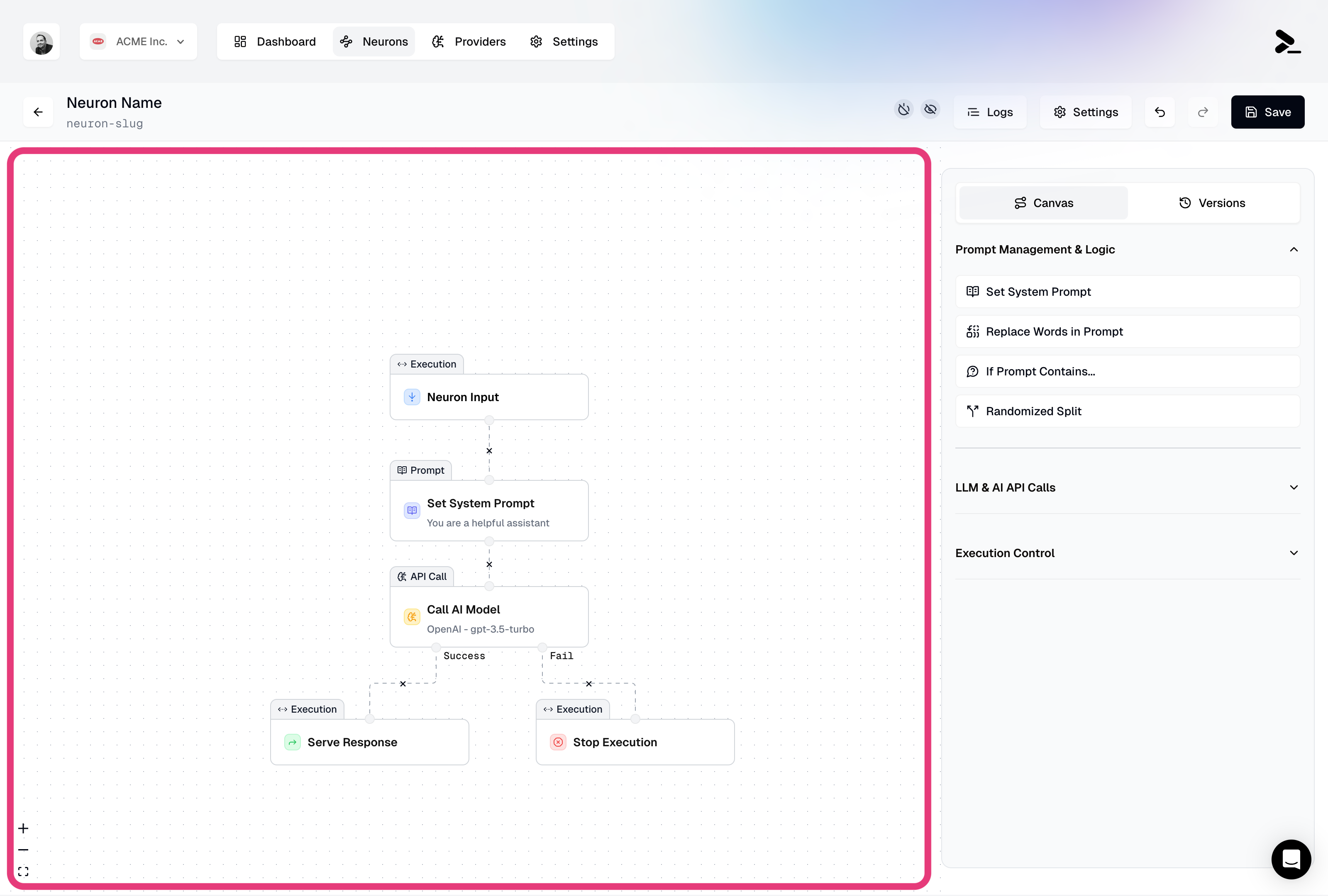 Neuron Editor Canvas