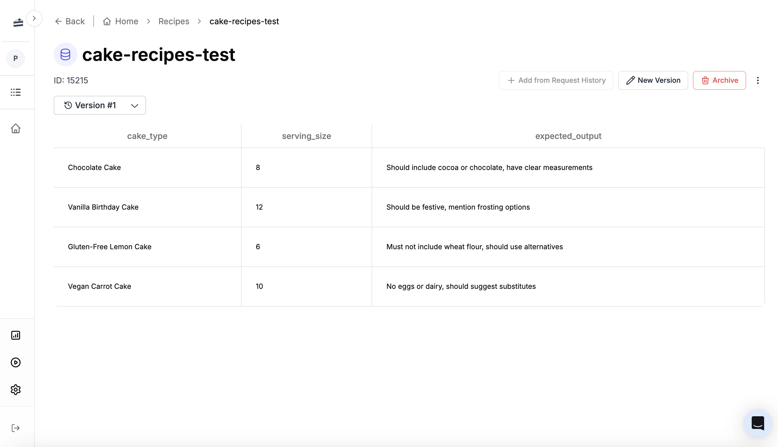 Creating a dataset