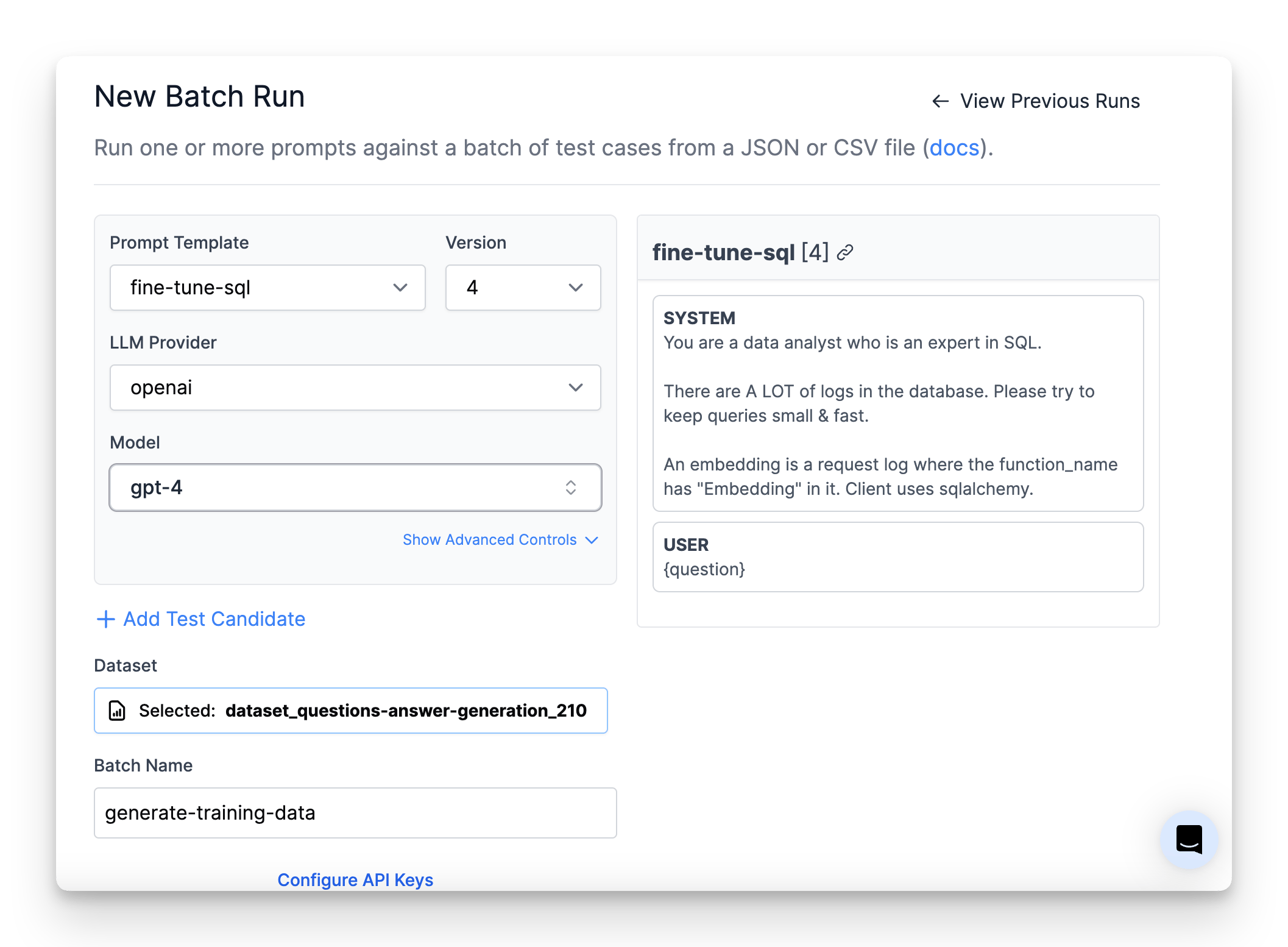 Generate Training Data