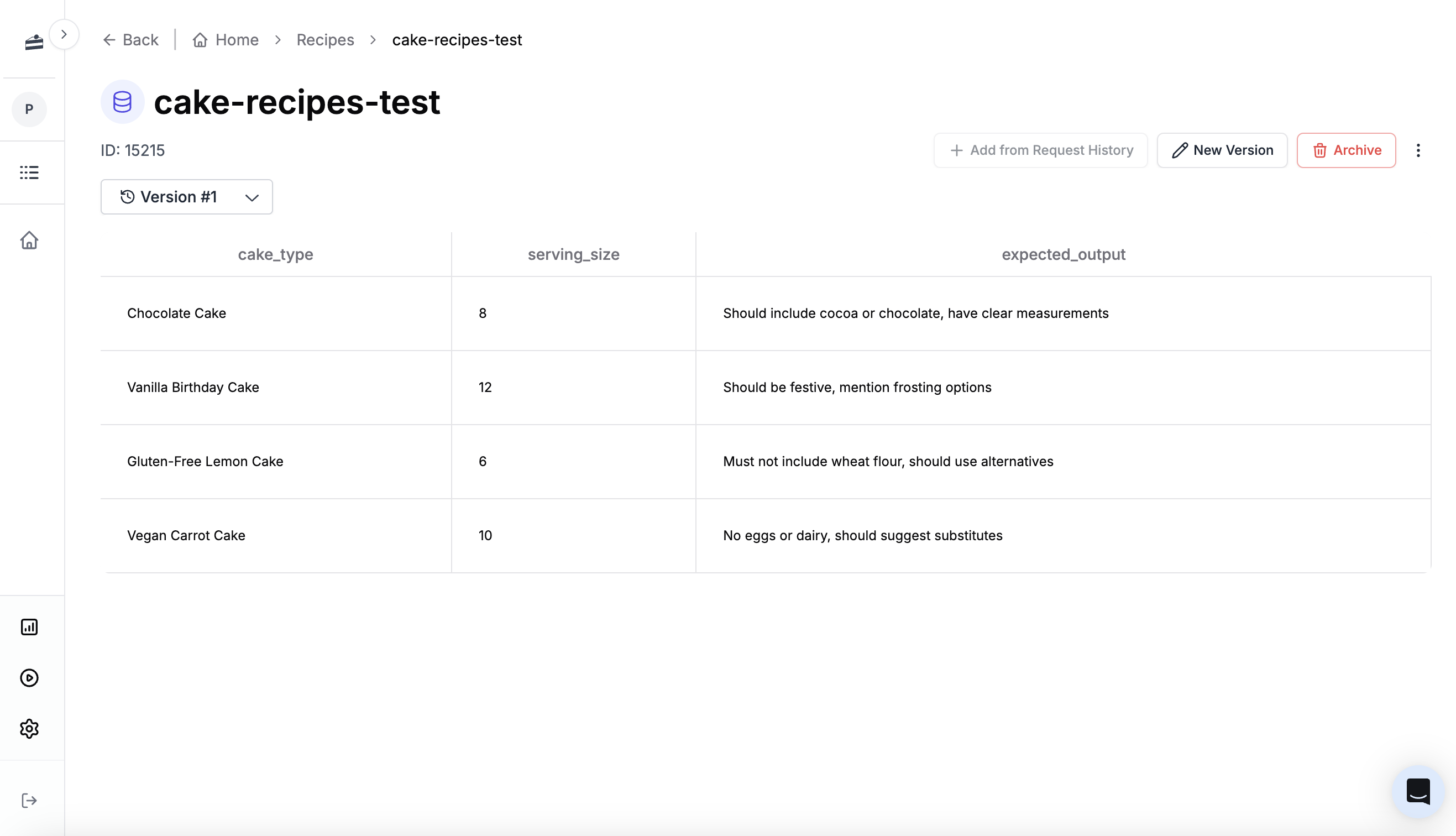Creating a dataset