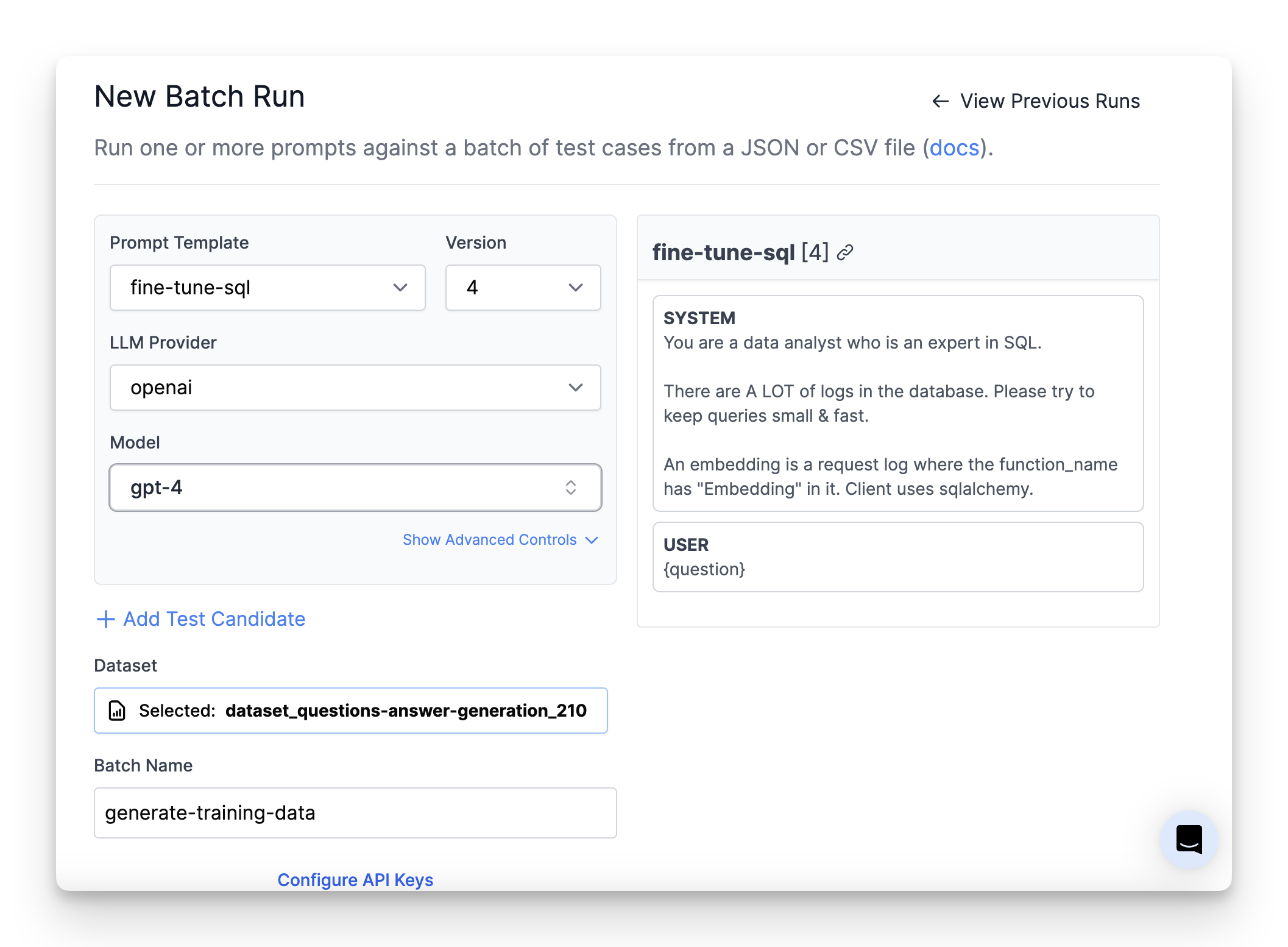 Generate Training Data