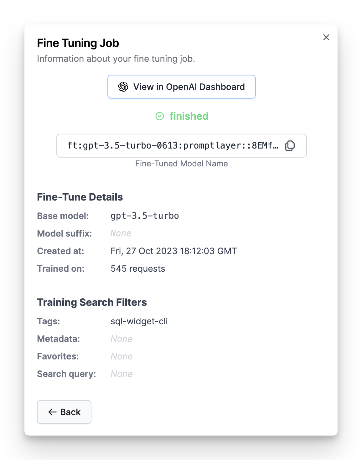 Successful fine-tuning