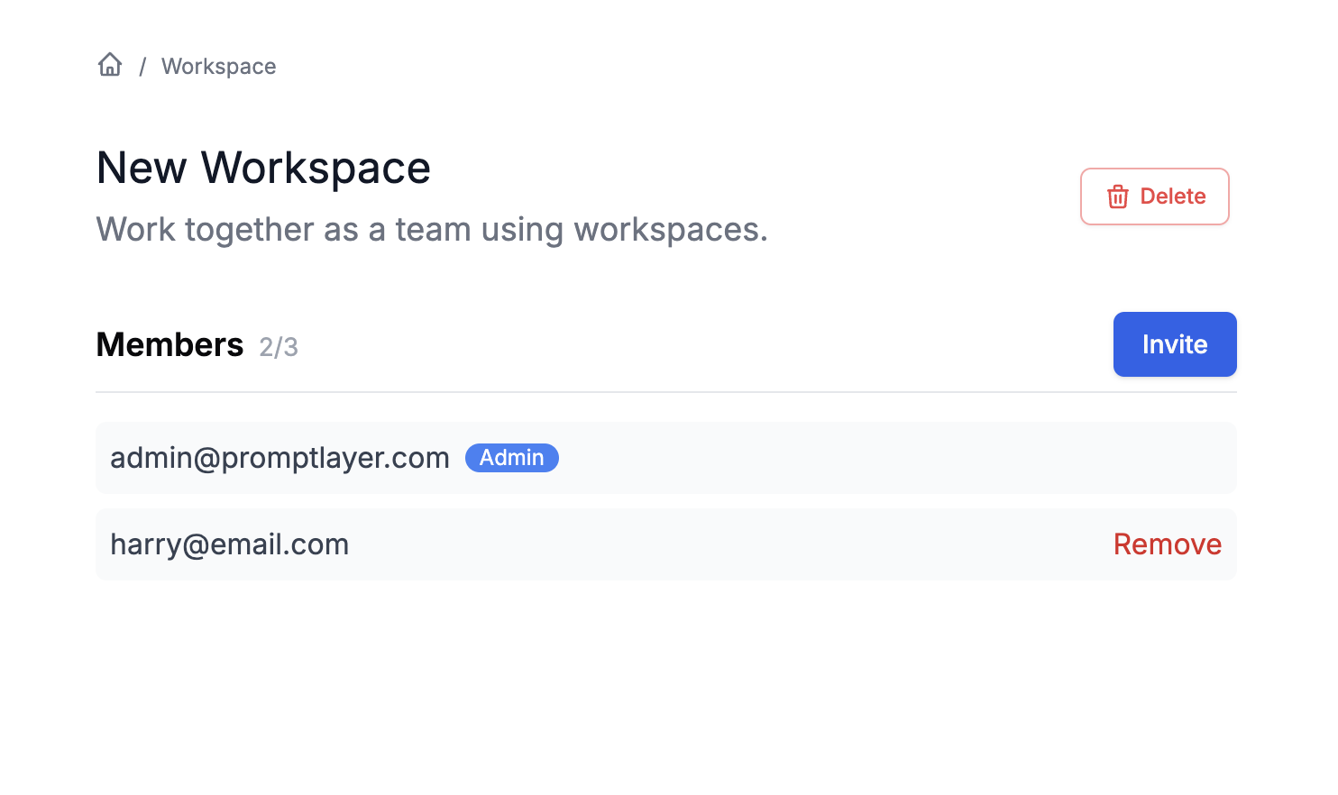 Workspaces Management