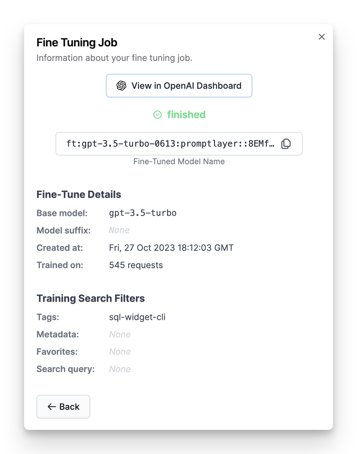 Successful fine-tuning