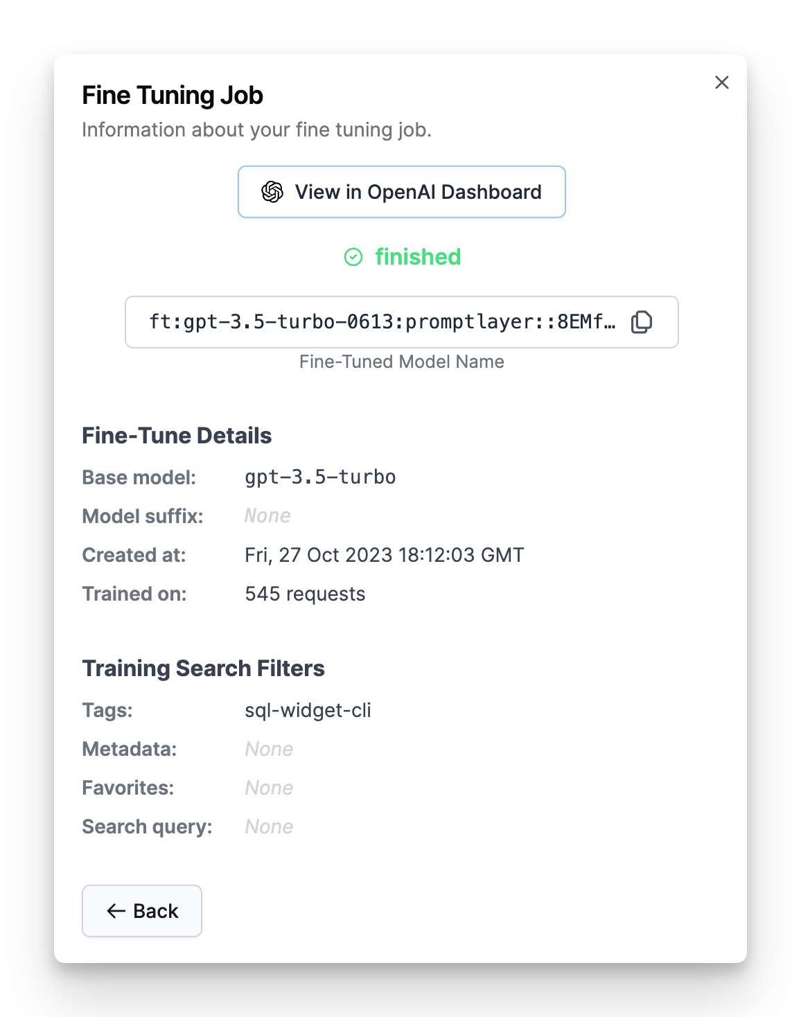 Successful fine-tuning
