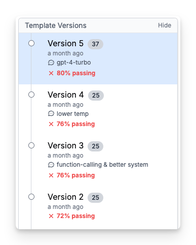 Version Scoring