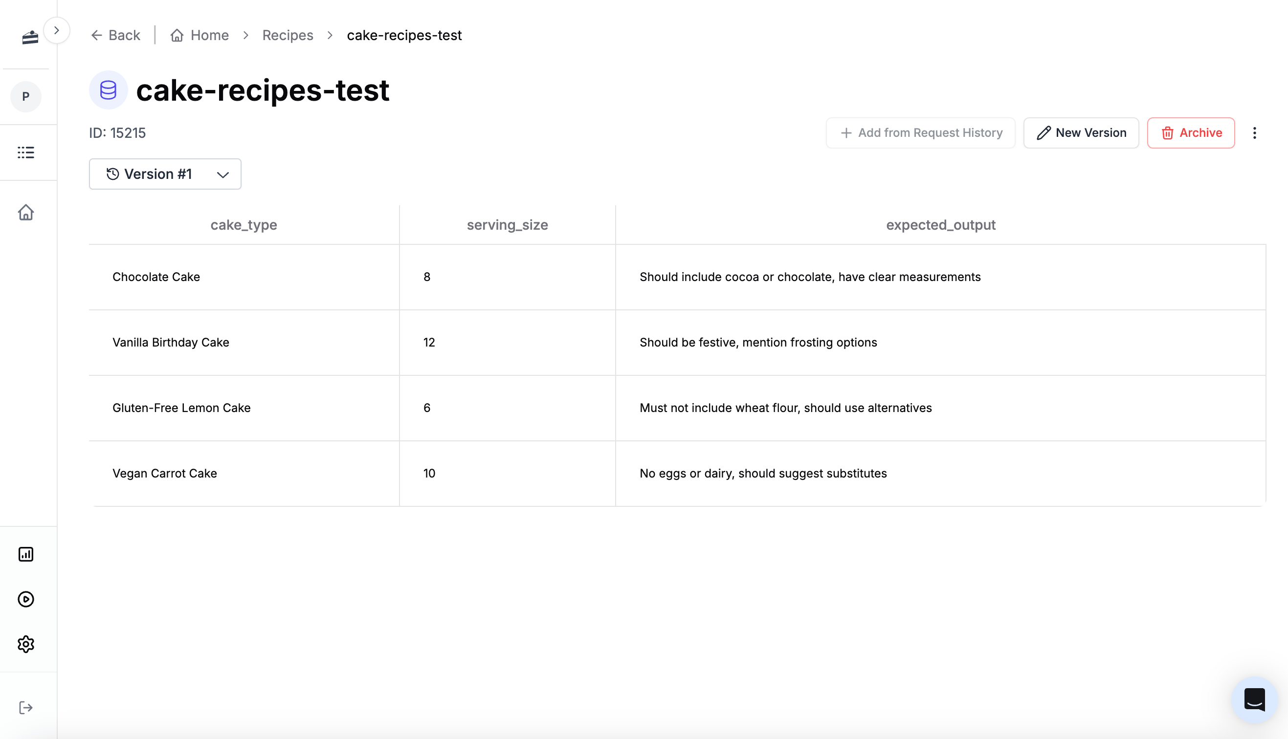 Creating a dataset