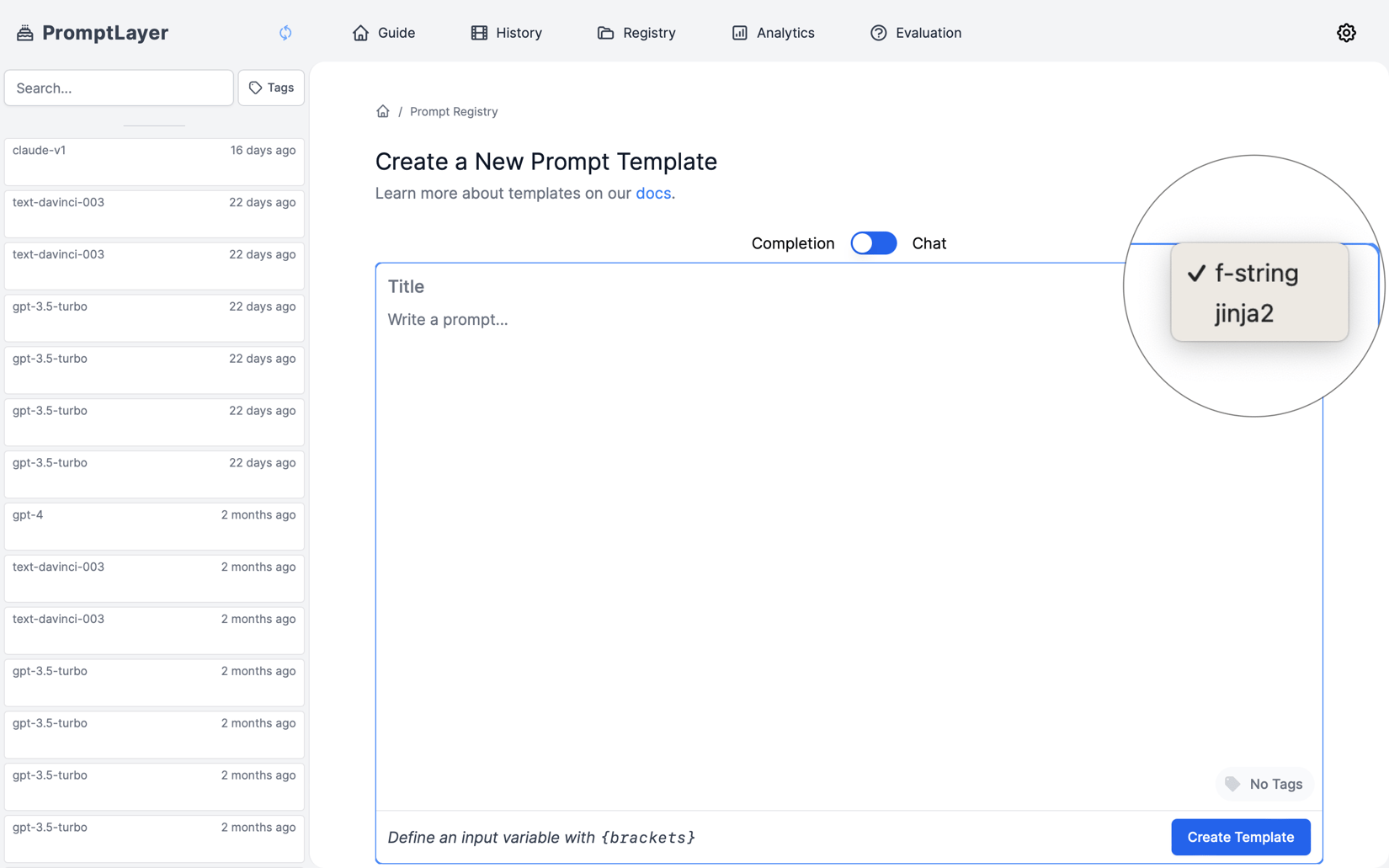 Prompt Variables Template Variables - PromptLayer