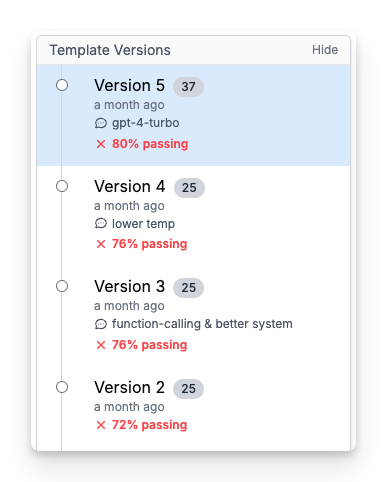 Version Scoring