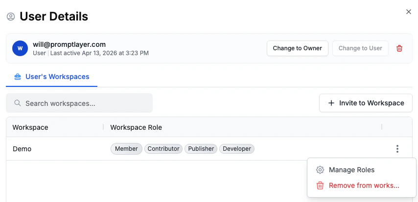 Manage Roles