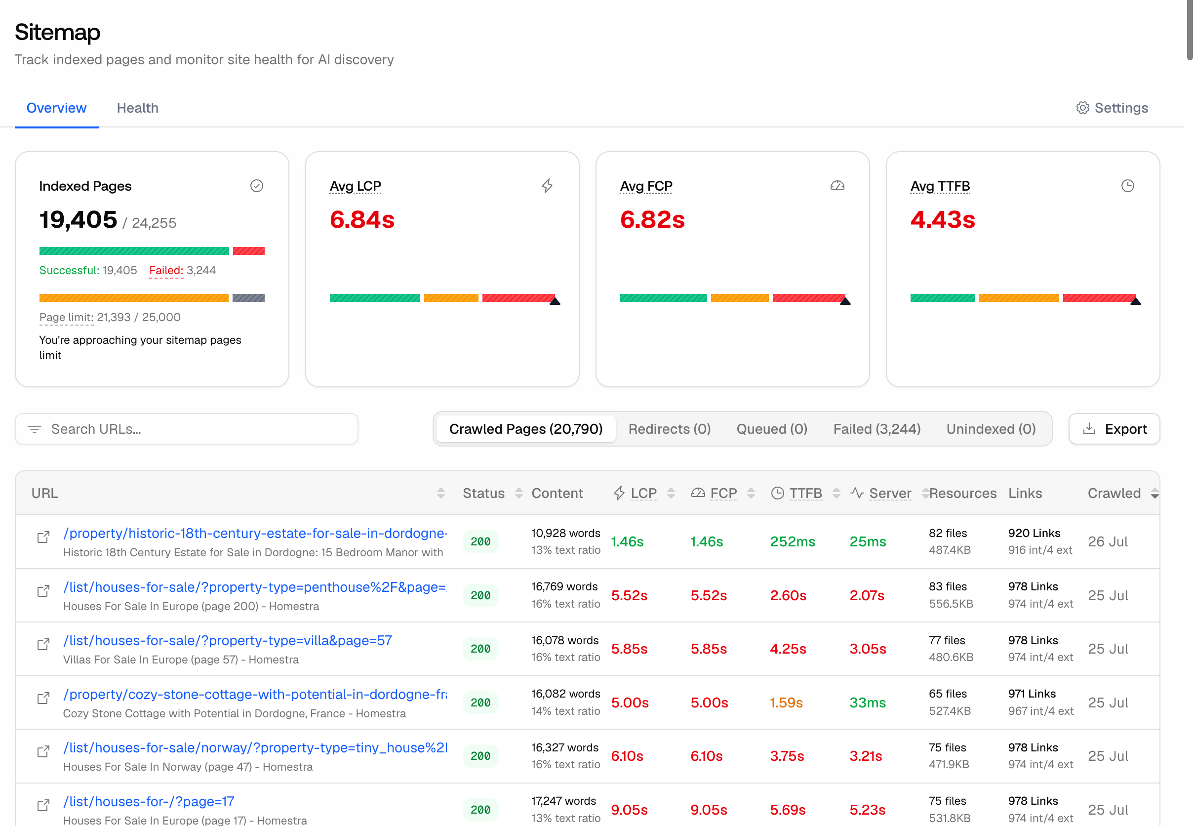 How to change your sitemap in Promptwatch