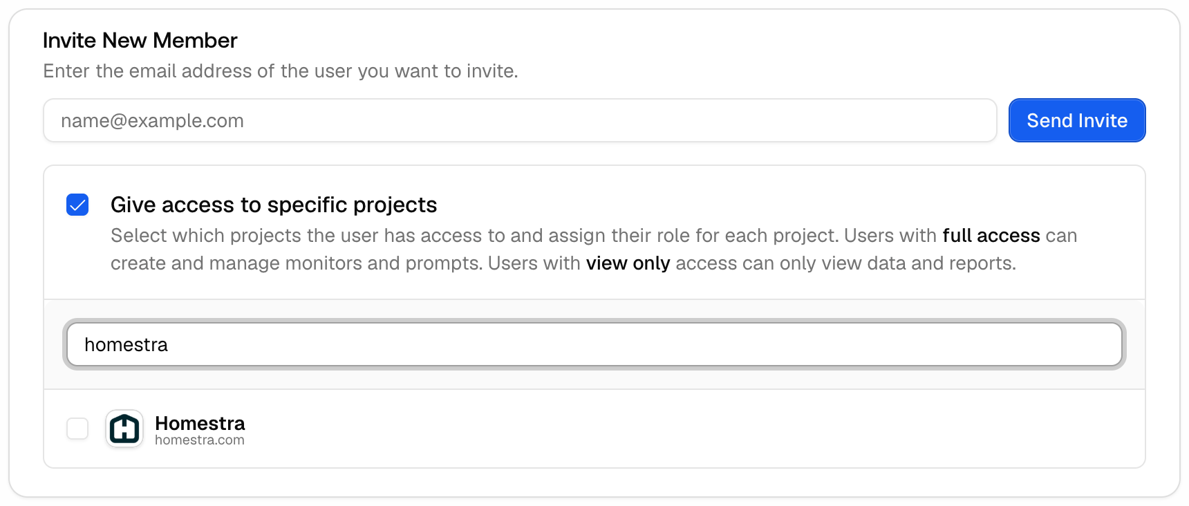 How can I invite a team member to the platform?