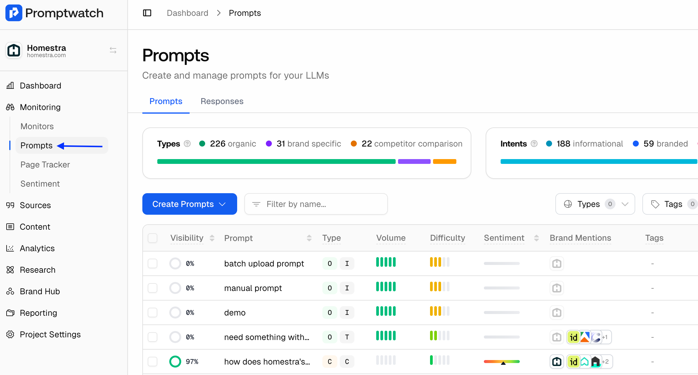 How to add additional prompts to track in Promptwatch