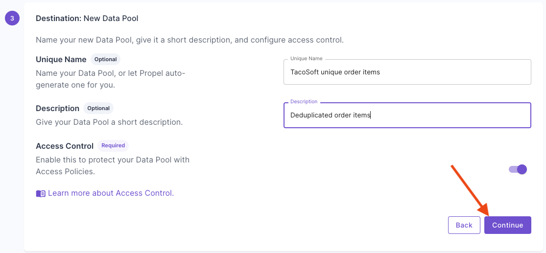 Materialized View destination configuration