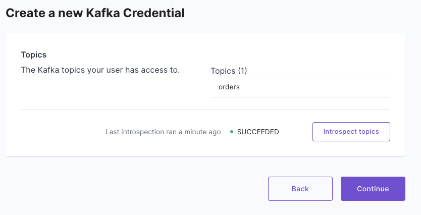 Kafka topic introspection