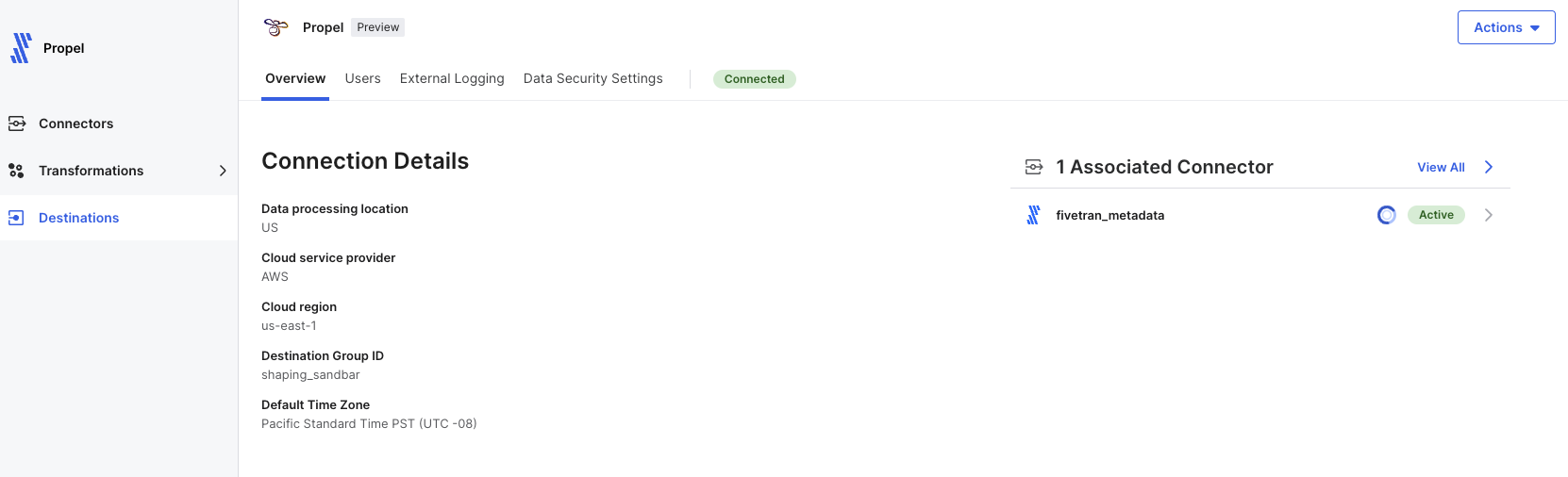 Fivetran tables example