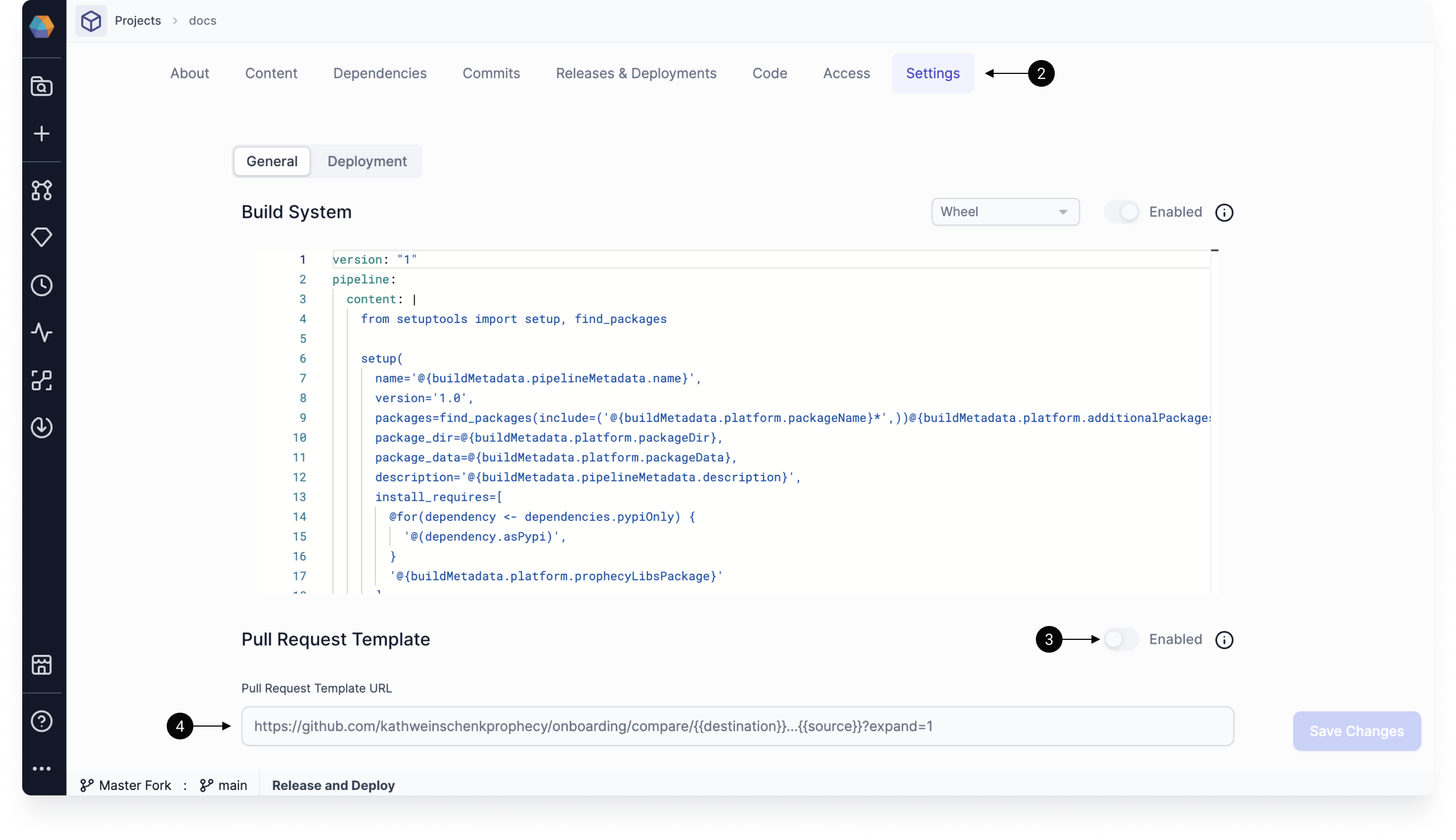 Pull requests - Prophecy Documentation