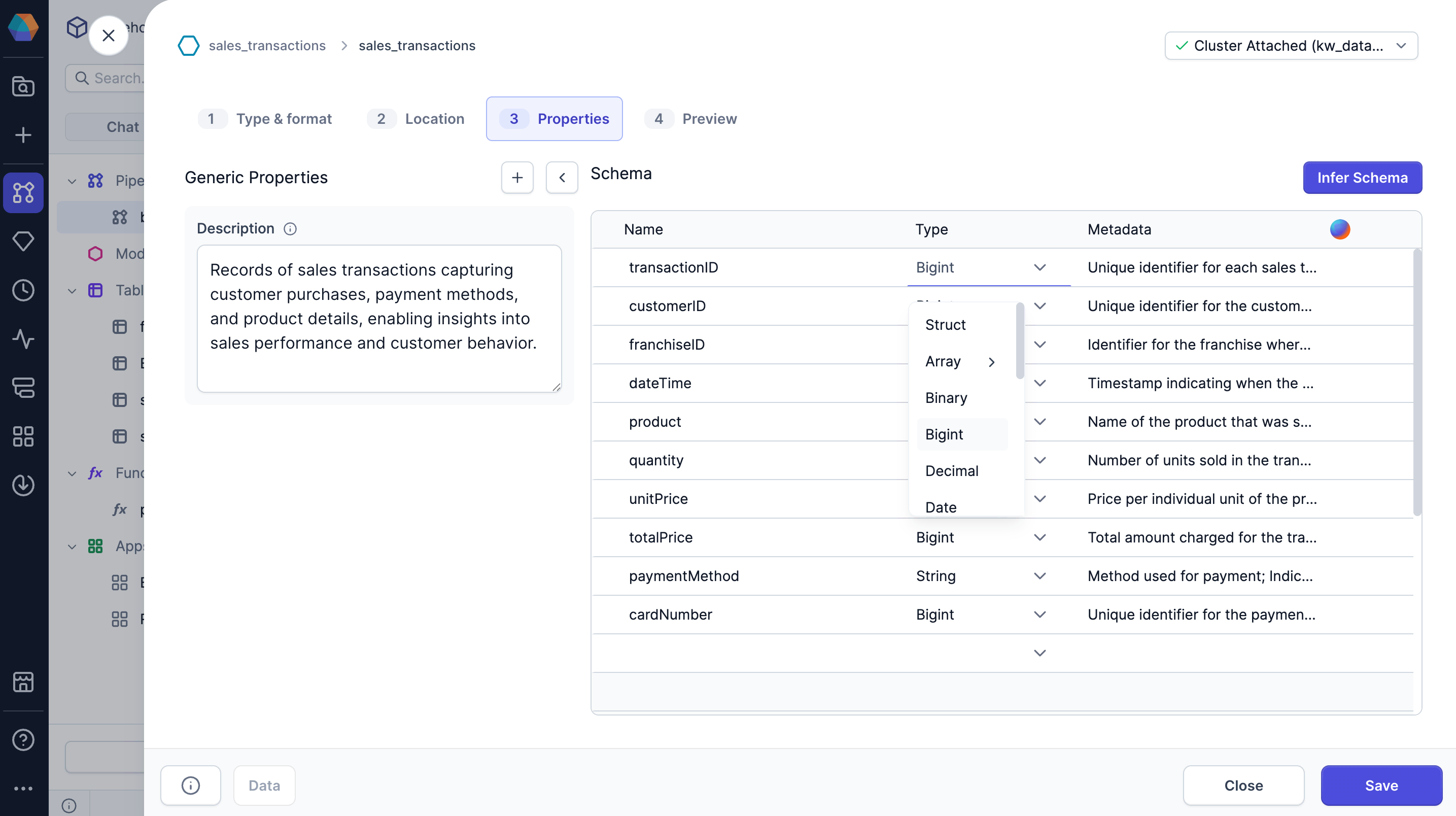 Supported data types - Prophecy Documentation