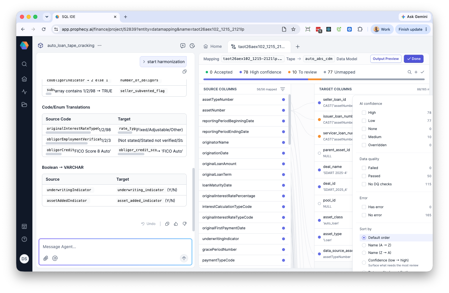 Filter mappings