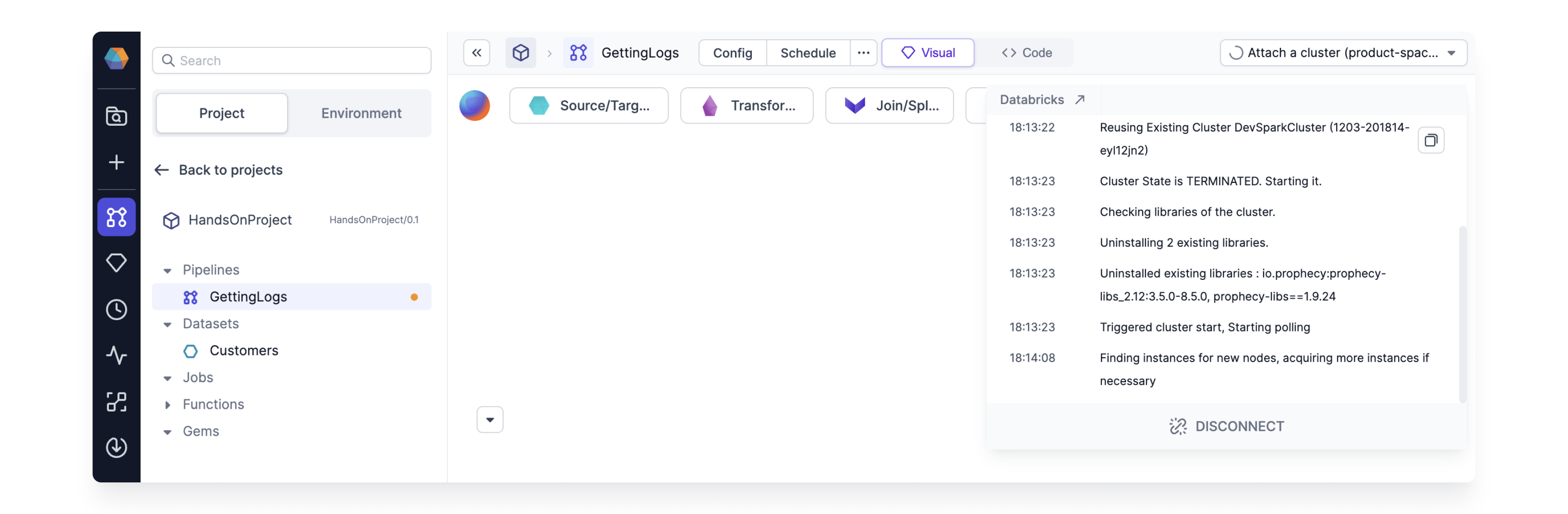 Send logs to Support - Prophecy Documentation