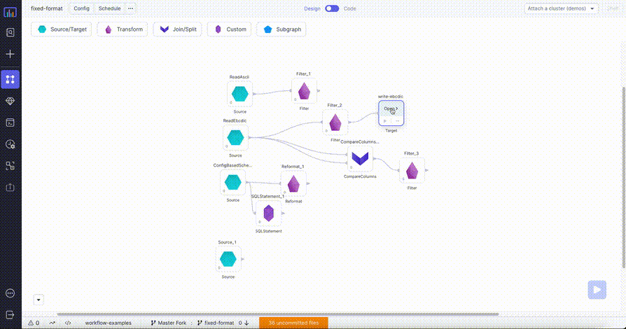 Fixed format target Example