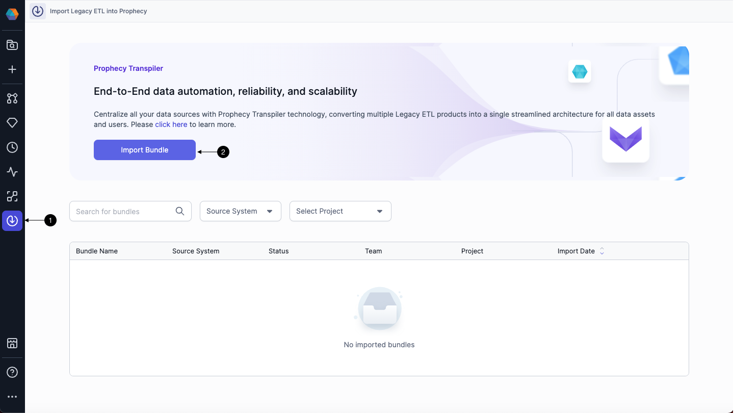 Transpiler landing page