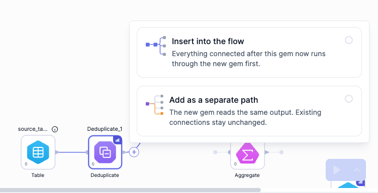 options for adding gem to output