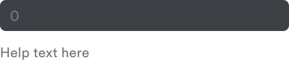 Input with help label