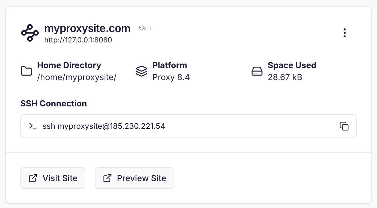 Create Site