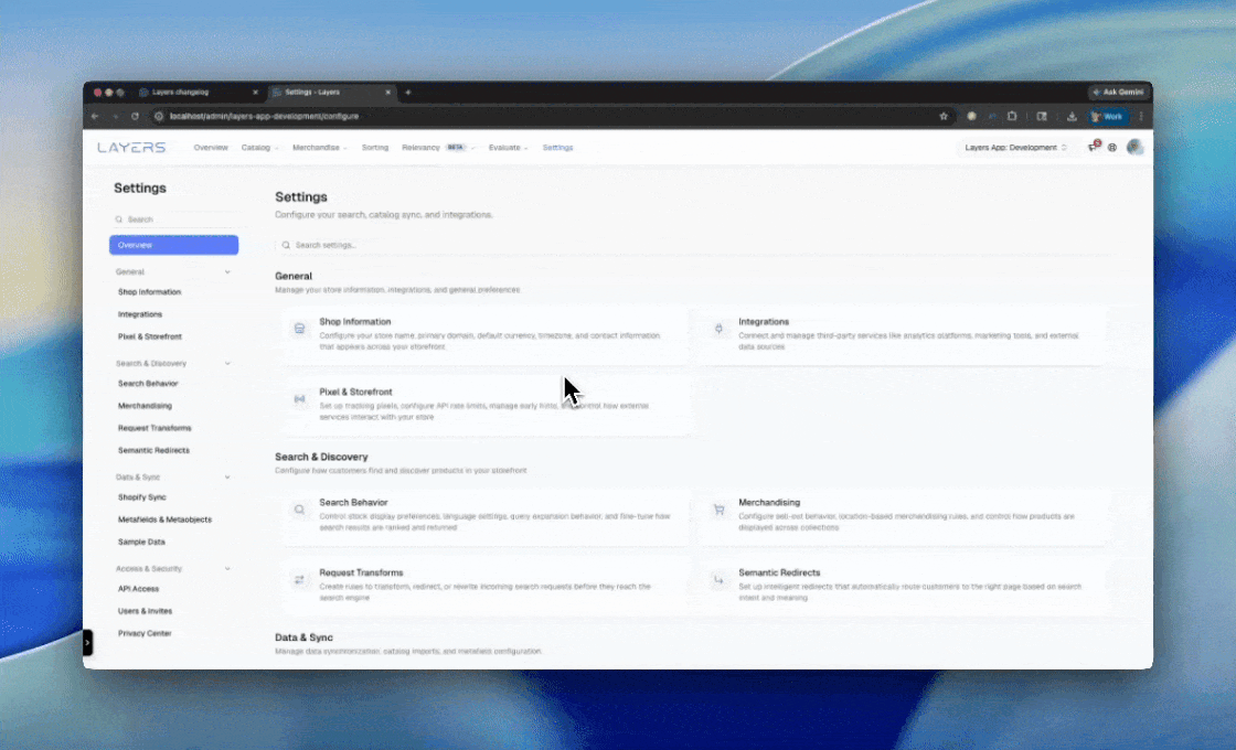 Animated example of choosing inventory locations for search behavior