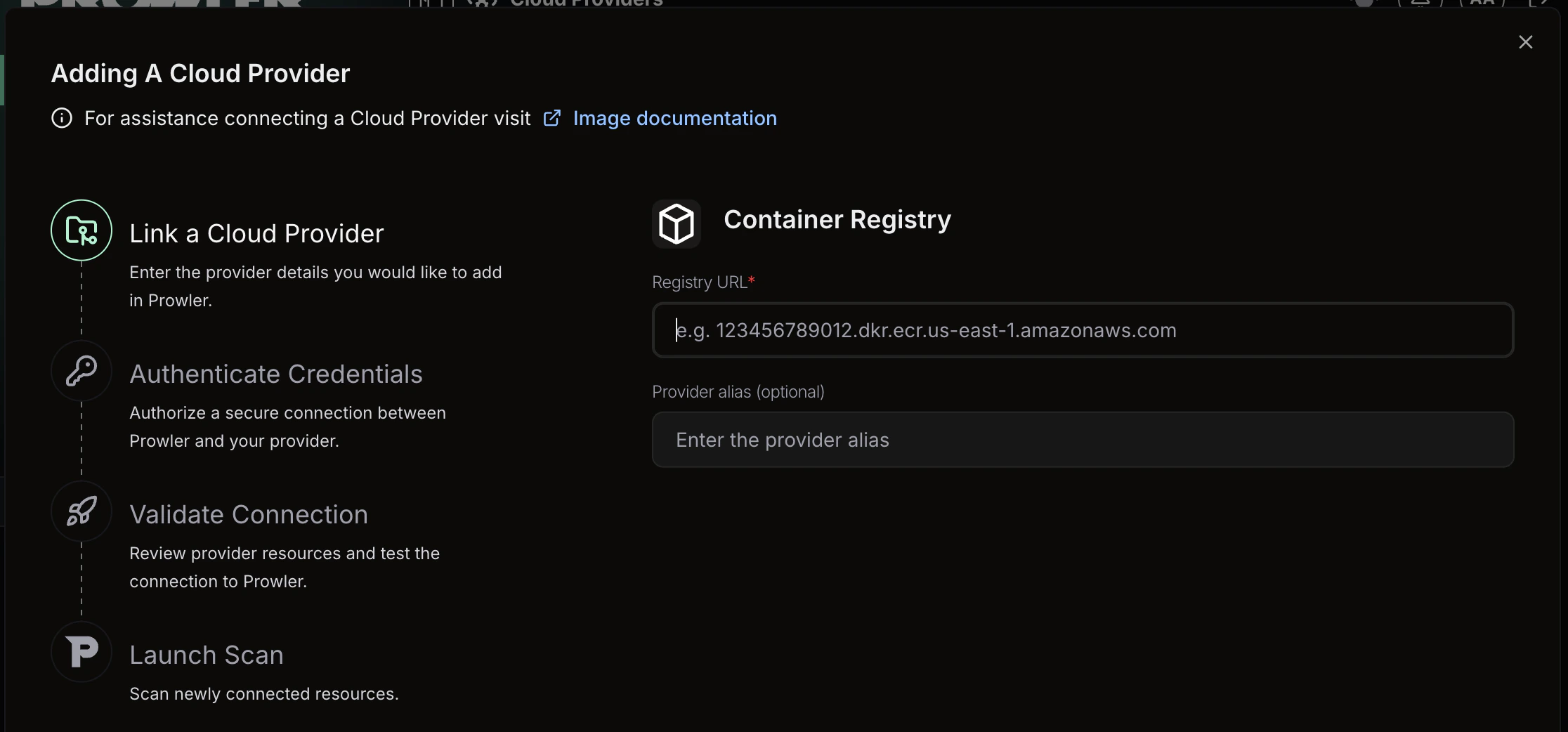 Add Container Registry URL