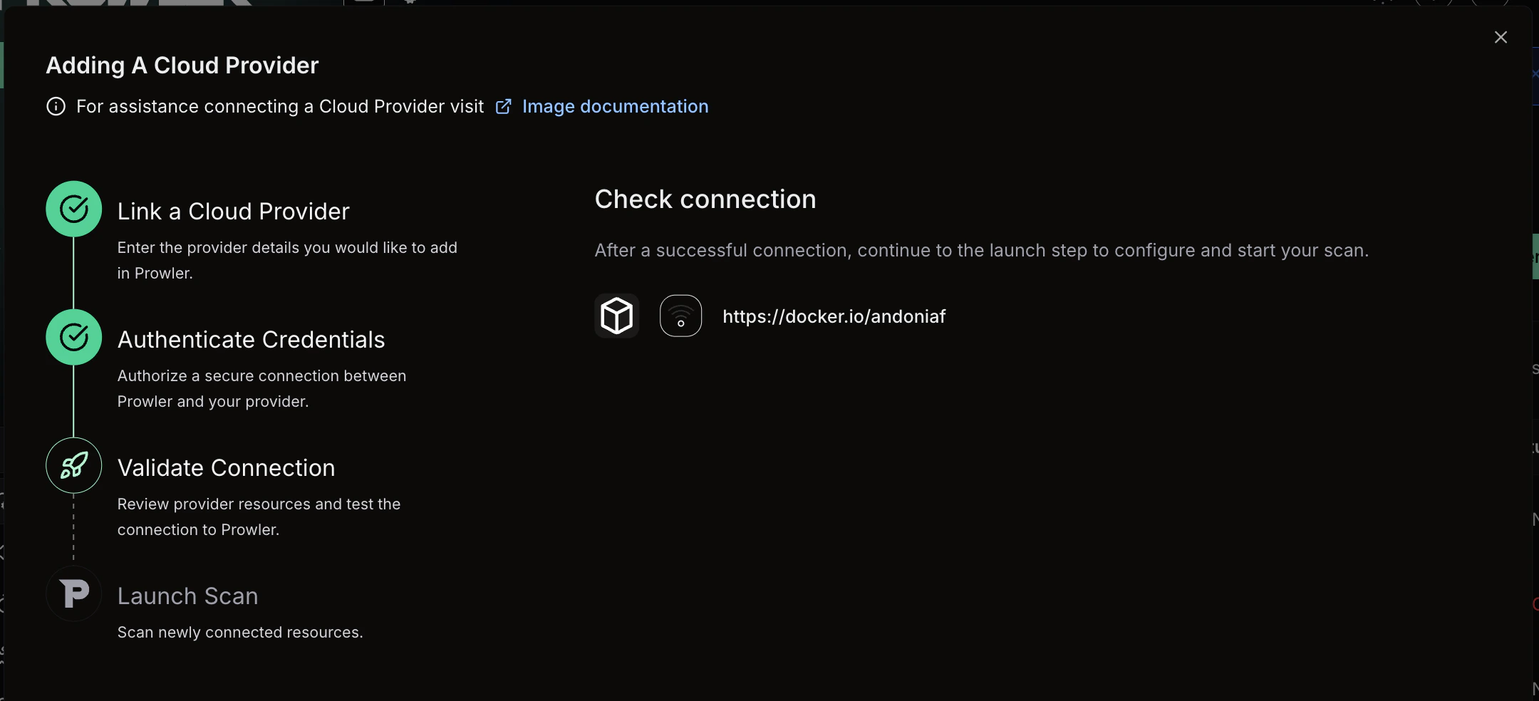 Verify Connection & Start Scan