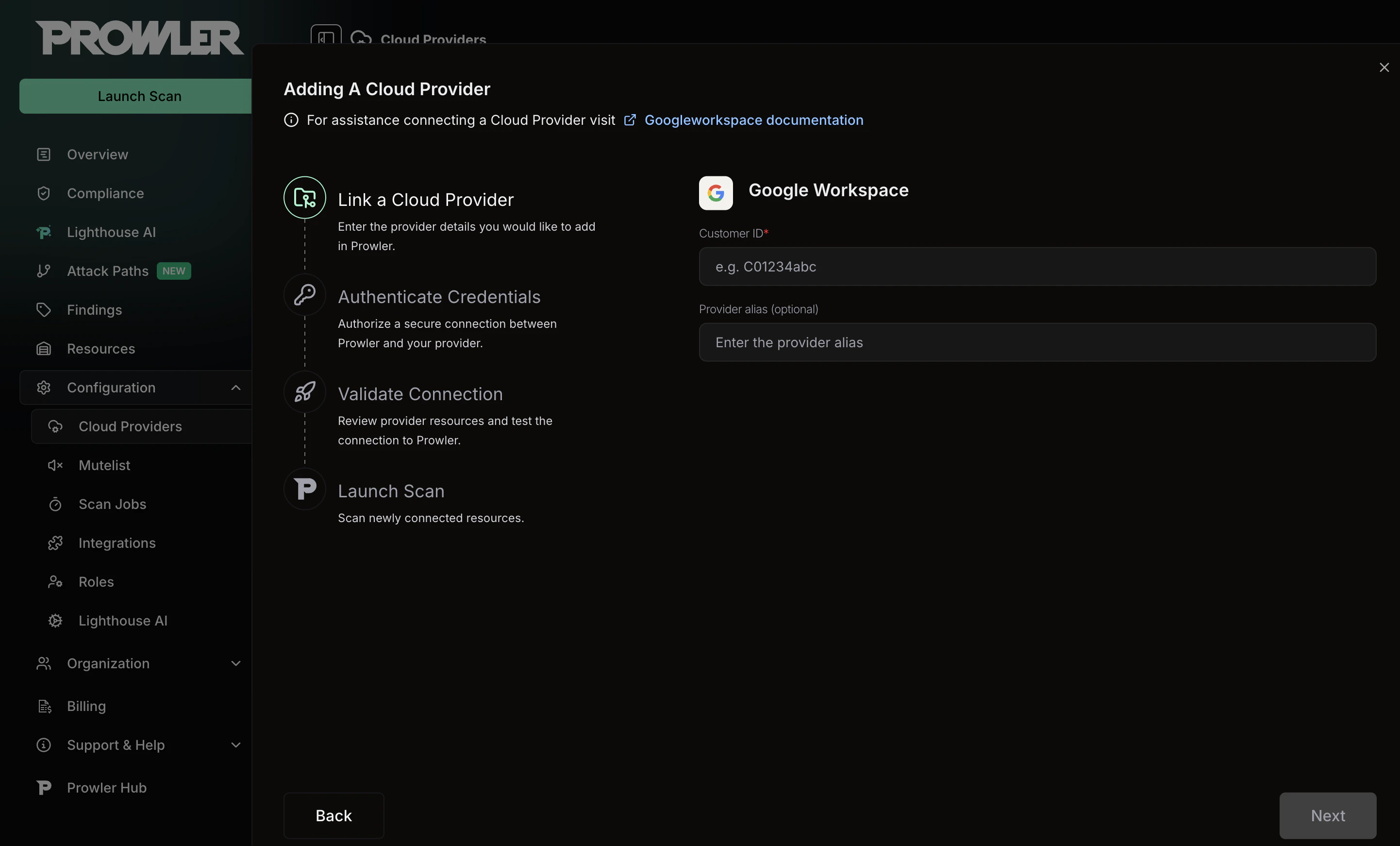 Google Workspace Customer ID Form