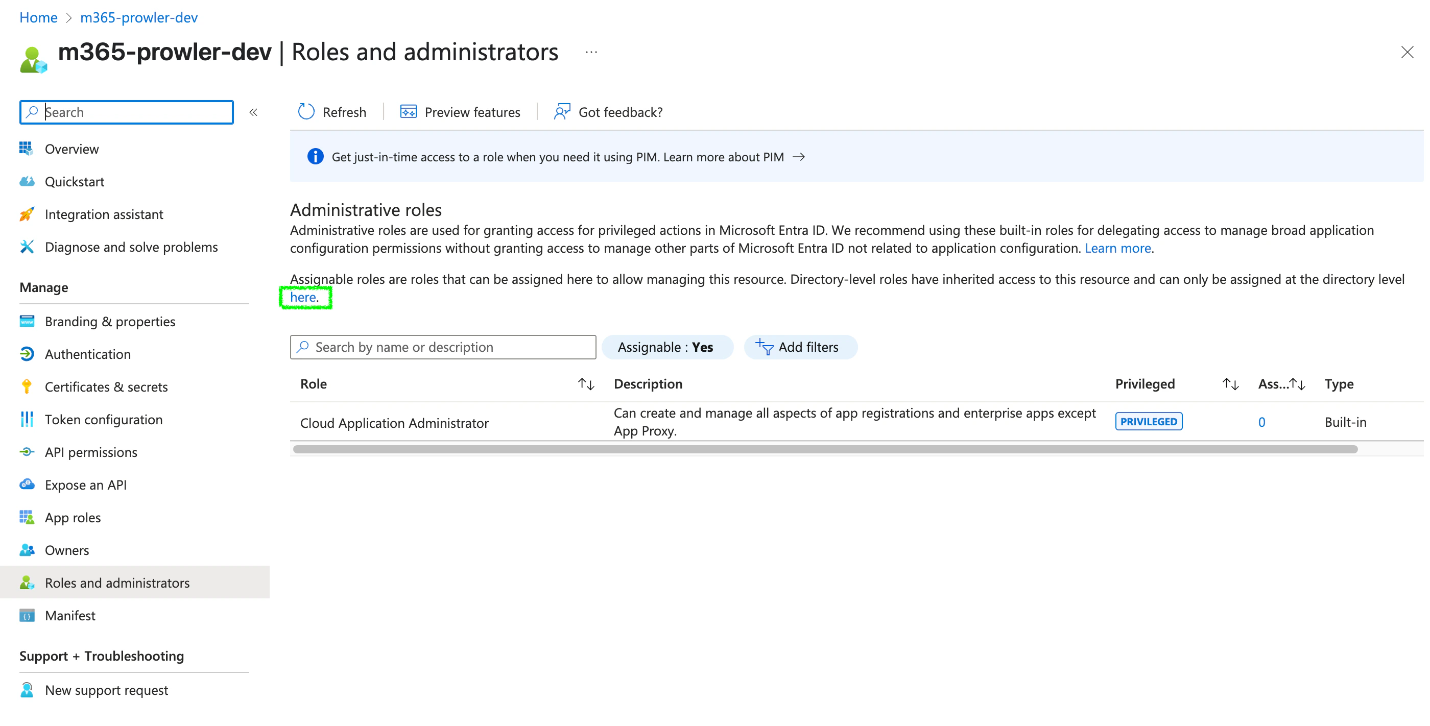 Roles and administrators