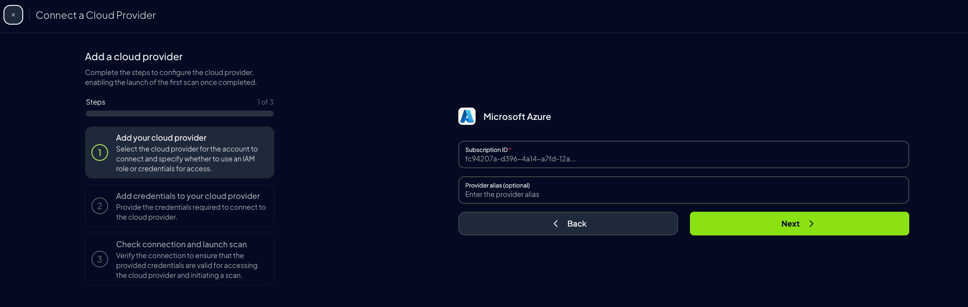 Add Subscription ID